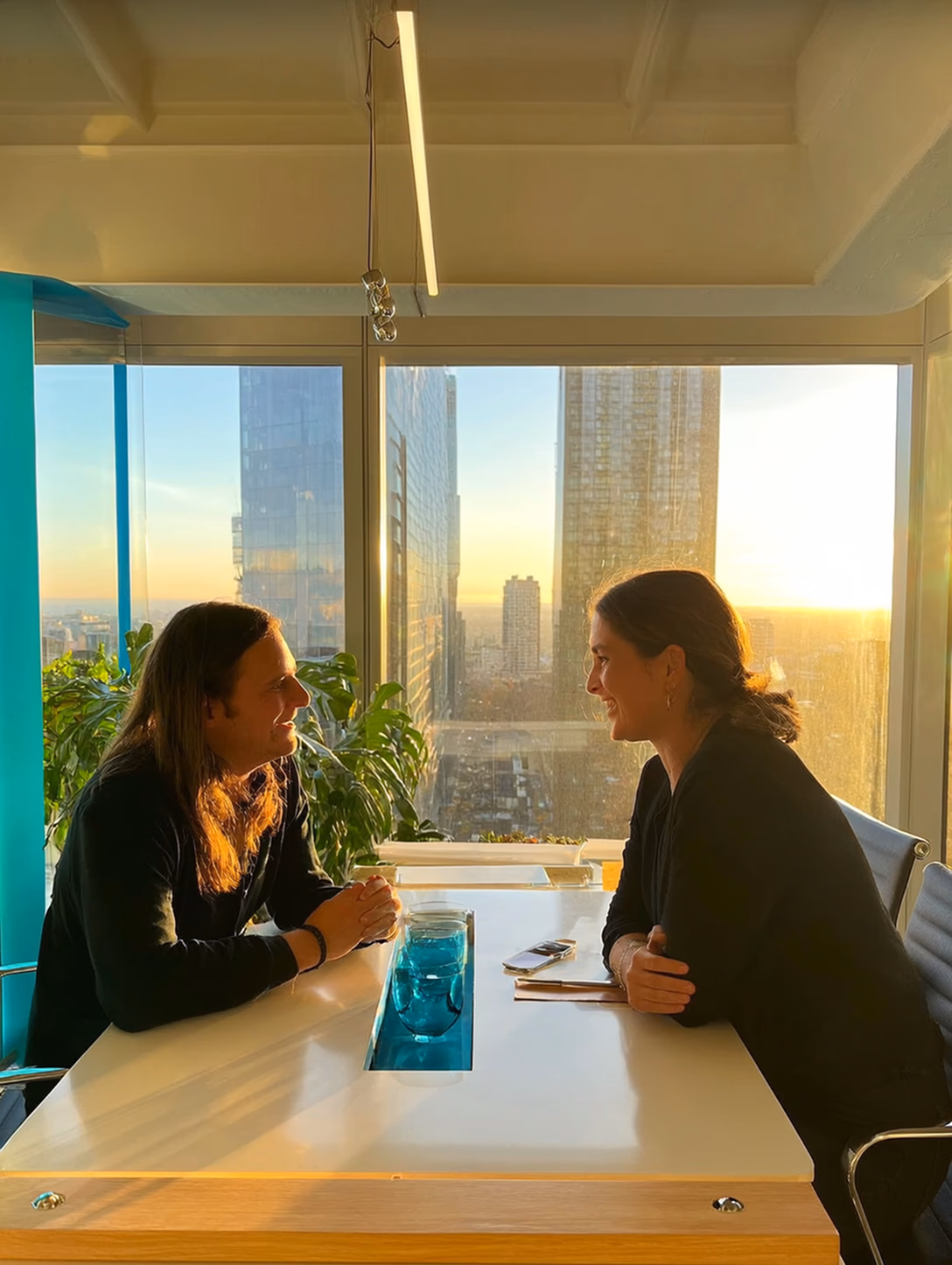 Professional consultation meeting discussing business requirements